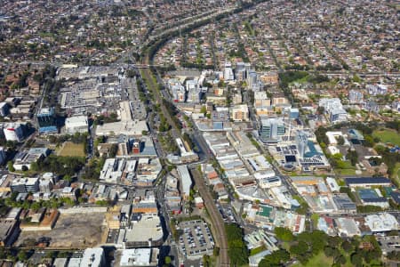 Aerial Image of BANKSTOWN CENTRAL AND CBD