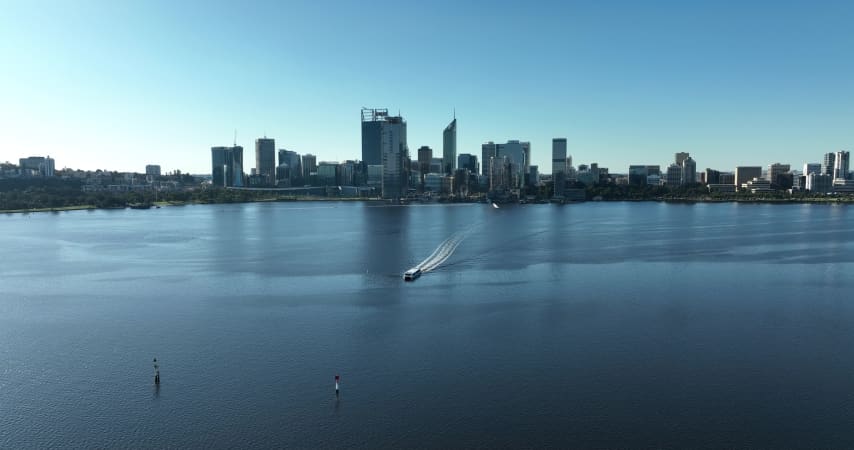 Aerial Image of PERTH FROM THE SWAN RIVER