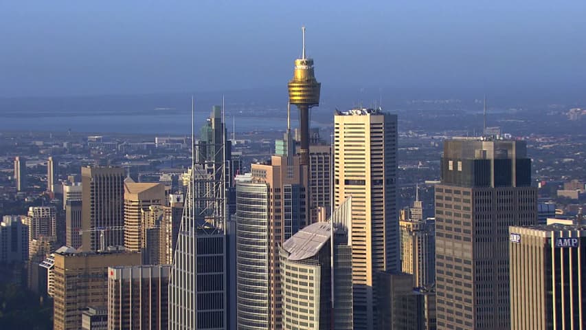 Aerial Image of SYDNEY CBD AT DAWN