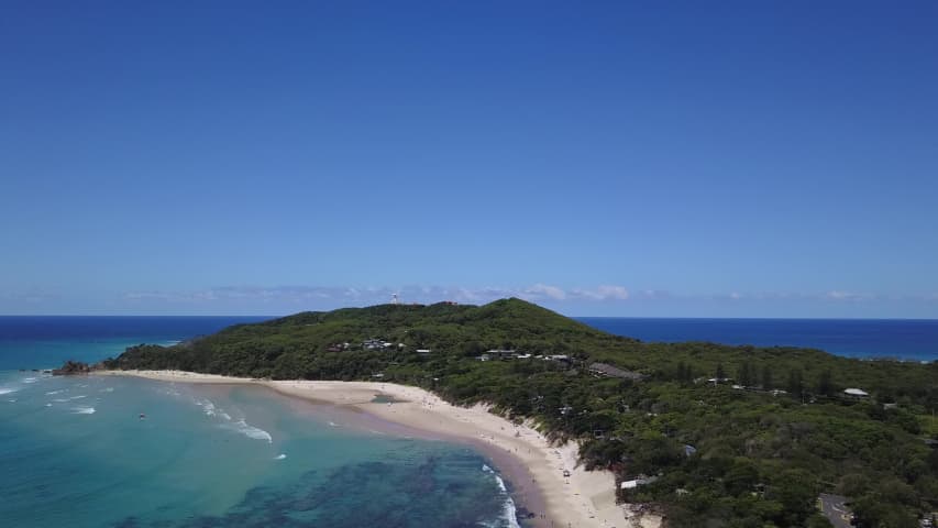 Aerial Image of CLARKES BEACH BYRON BAY