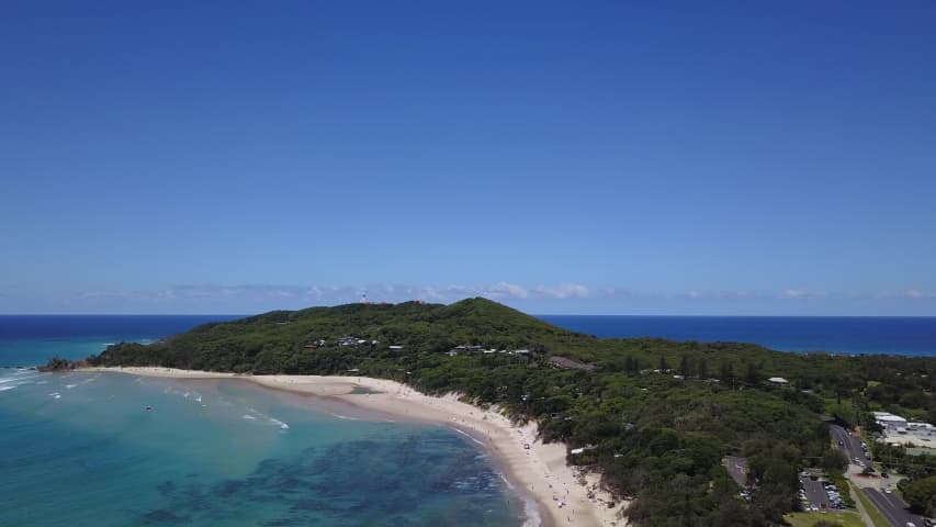 Aerial Image of BYRON BEACH AND CLARKES BEACH