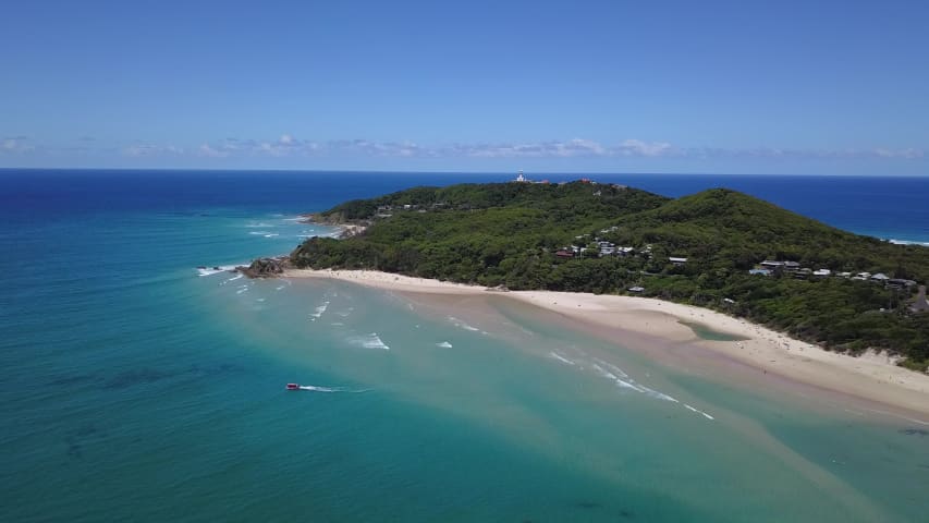 Aerial Image of CLARKES BEACH BYRON BAY