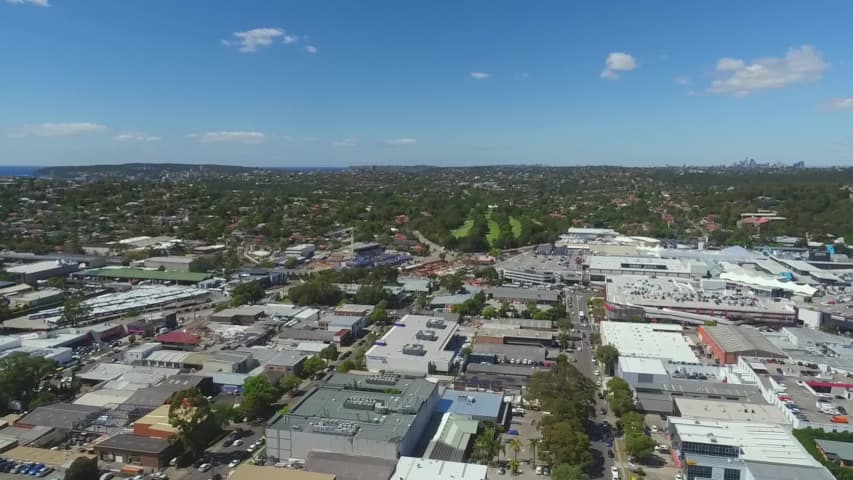 Aerial Image of BROOKVALE INDUSTRIAL AND WARINGAH MALL