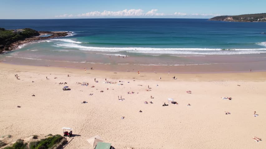 Aerial Image of BEACHGOERS AT FRESHWATER