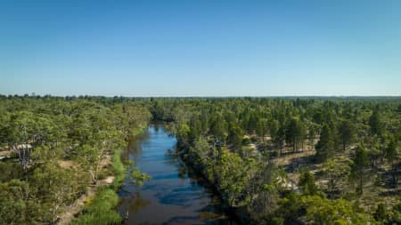 Aerial Image of LITTLE DESERT NATIONAL PARK WIMMERA RIVER DIMBOOLA
