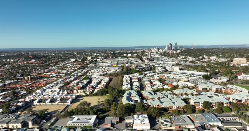 Aerial Image of SUBIACO TOWARDS PERTH CBD