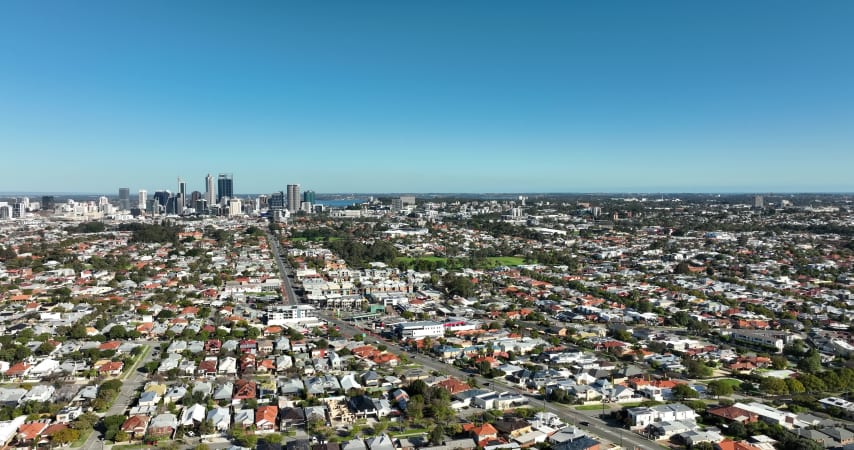 Aerial Image of NORTH PERTH