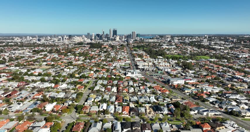 Aerial Image of NORTH PERTH