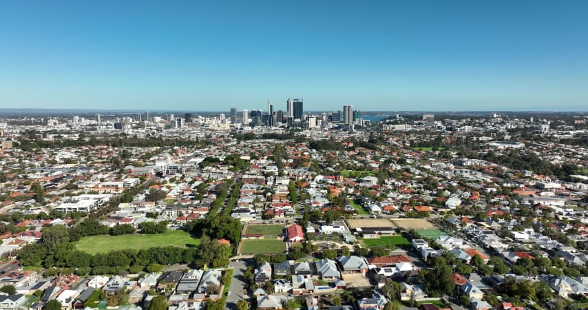 Aerial Image of NORTH PERTH