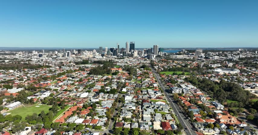 Aerial Image of NORTH PERTH