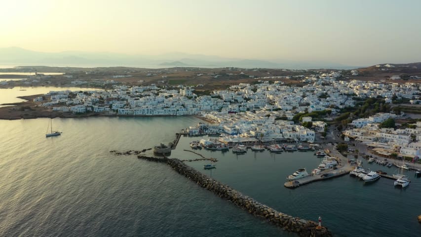 Aerial Image of NAOUSA PAROS GREECE