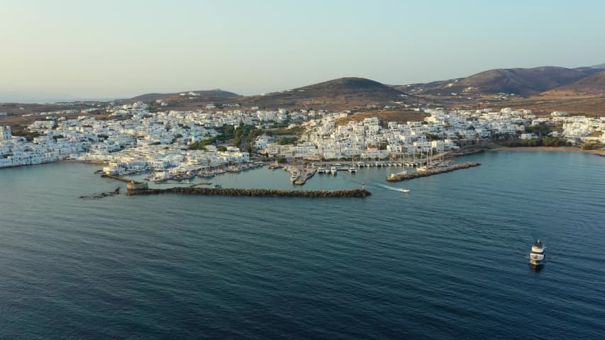 Aerial Image of NAOUSA HARBOUR PAROS
