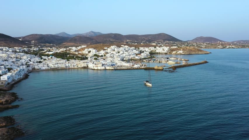 Aerial Image of NAOUSA HARBOUR PAROS