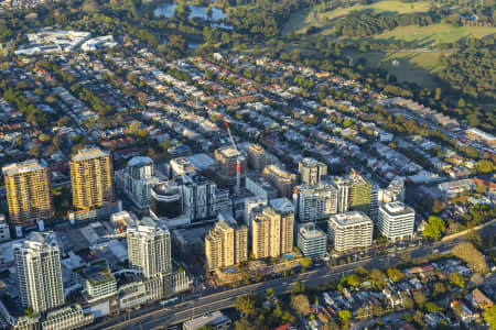 Aerial Image of BONDI JUNCTION EARLY MORNING