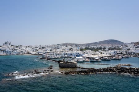 Aerial Image of NAOUSA FORT AND TOWN PAROS