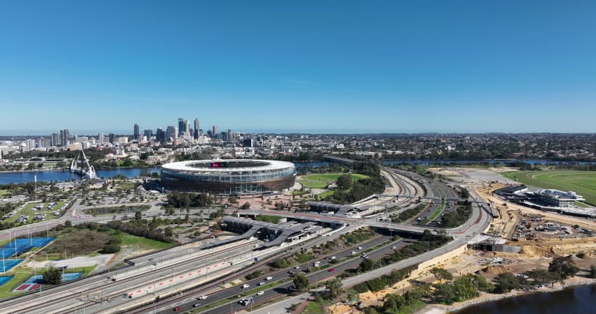 Aerial Image of OPTUS STADIUM