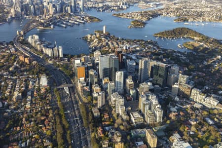 Aerial Image of NORTH SYDNEY EARLY MORNING