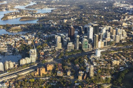 Aerial Image of NORTH SYDNEY EARLY MORNING