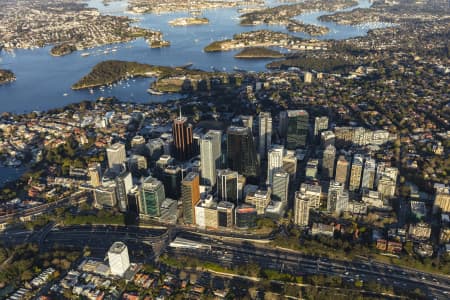 Aerial Image of NORTH SYDNEY EARLY MORNING