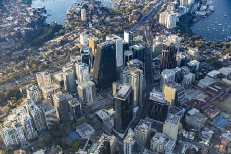 Aerial Image of NORTH SYDNEY EARLY MORNING