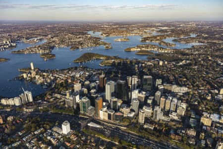 Aerial Image of NORTH SYDNEY EARLY MORNING