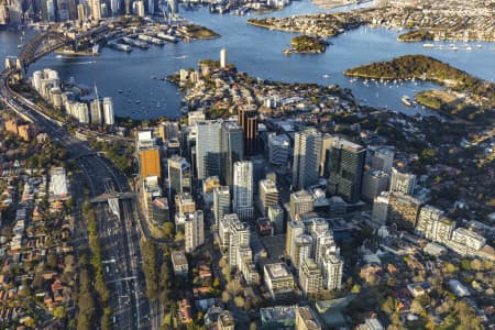 Aerial Image of NORTH SYDNEY EARLY MORNING