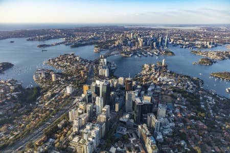 Aerial Image of NORTH SYDNEY EARLY MORNING