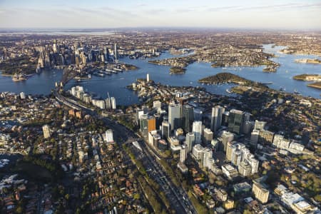 Aerial Image of NORTH SYDNEY EARLY MORNING