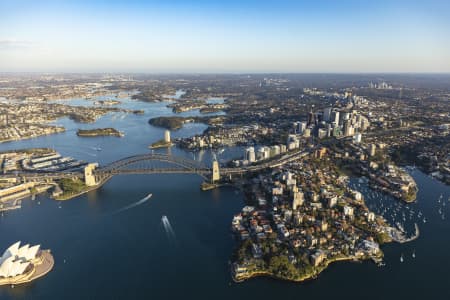 Aerial Image of NORTH SYDNEY EARLY MORNING