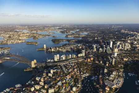 Aerial Image of NORTH SYDNEY EARLY MORNING