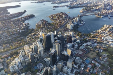 Aerial Image of NORTH SYDNEY EARLY MORNING