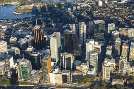 Aerial Image of NORTH SYDNEY EARLY MORNING