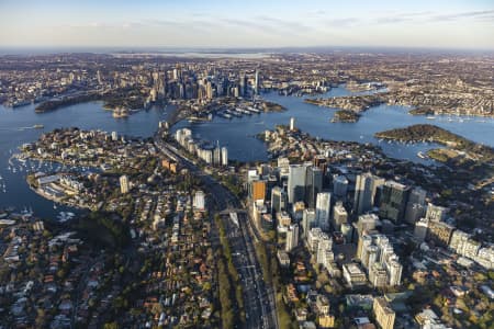 Aerial Image of NORTH SYDNEY EARLY MORNING