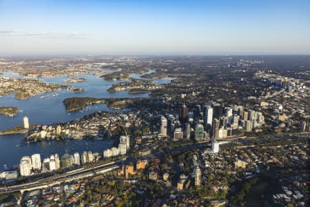 Aerial Image of NORTH SYDNEY EARLY MORNING