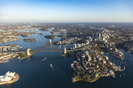 Aerial Image of NORTH SYDNEY EARLY MORNING