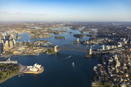 Aerial Image of SYDNEY HARBOUR BRIDGE AND OPERA HOUSE