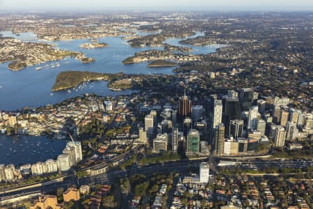 Aerial Image of NORTH SYDNEY EARLY MORNING