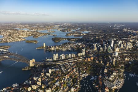 Aerial Image of NORTH SYDNEY EARLY MORNING