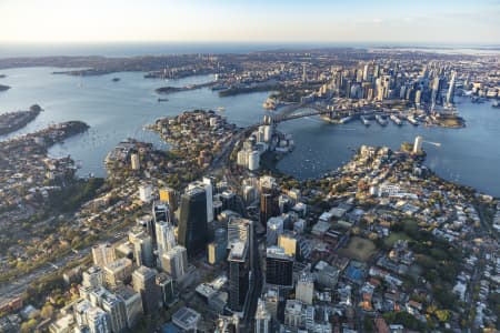 Aerial Image of NORTH SYDNEY EARLY MORNING