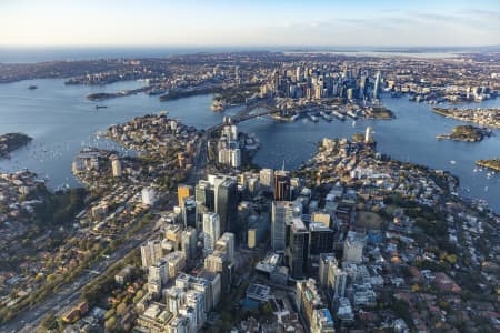 Aerial Image of NORTH SYDNEY EARLY MORNING