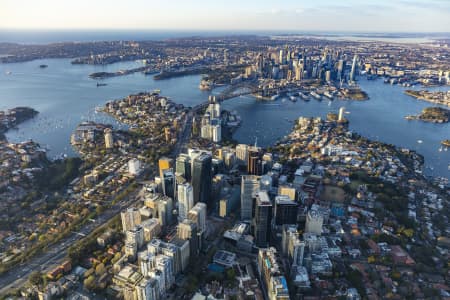 Aerial Image of NORTH SYDNEY EARLY MORNING