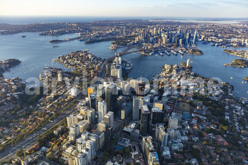 Aerial Image of North Sydney Early Morning