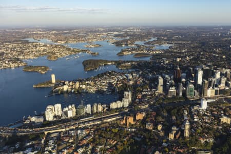 Aerial Image of NORTH SYDNEY EARLY MORNING