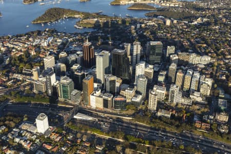 Aerial Image of NORTH SYDNEY EARLY MORNING