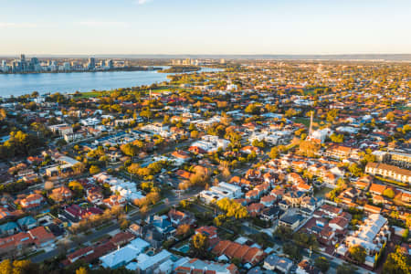 Aerial Image of SOUTH PERTH SUNSET