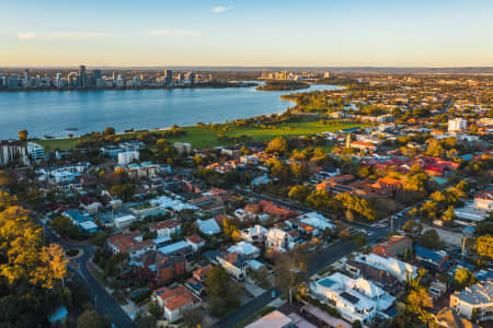 Aerial Image of SOUTH PERTH SUNSET