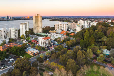 Aerial Image of SOUTH PERTH SUNSET