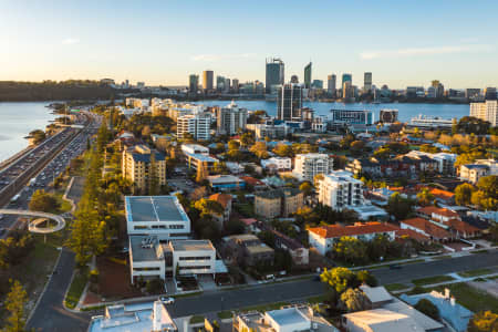 Aerial Image of SOUTH PERTH SUNSET