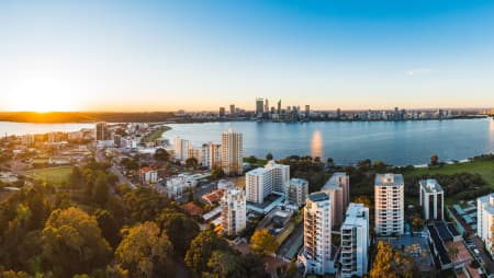 Aerial Image of SOUTH PERTH SUNSET