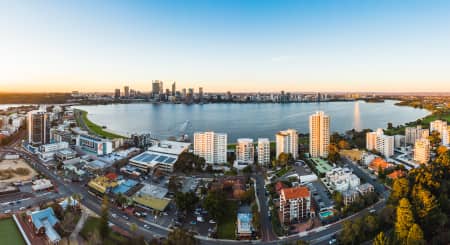 Aerial Image of SOUTH PERTH SUNSET